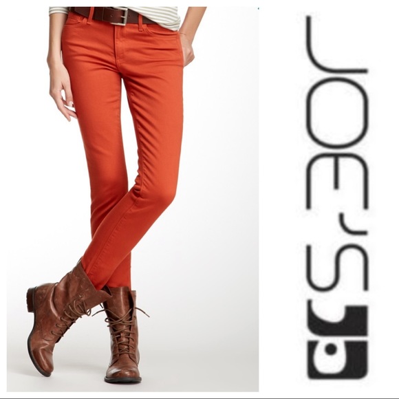 Joe's Jeans Denim - Joes Jeans Skinny Jeans in Terracotta Size 26